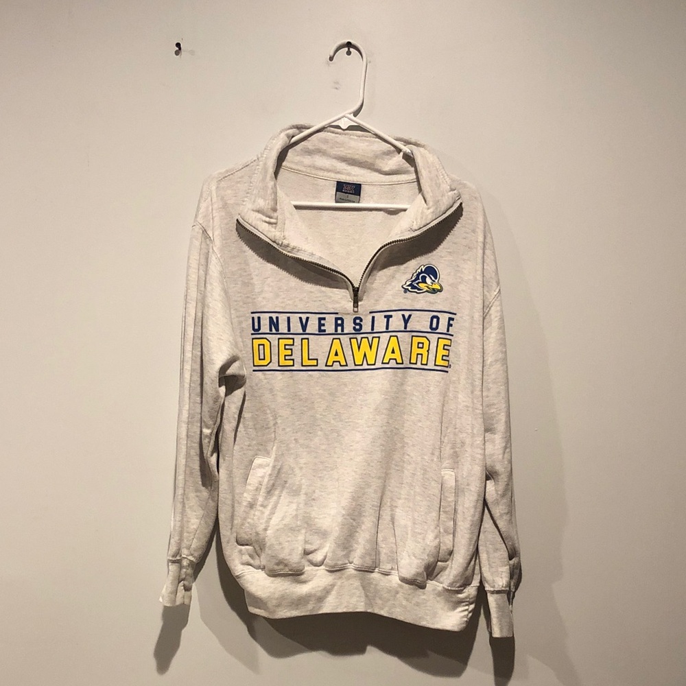 MV Sport University of Delaware Quarter Zip Sweatshirt